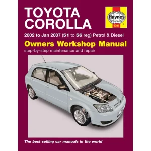 Toyota Corolla 2002-2007 Haynes Workshop Manual