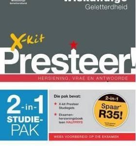 X-Kit Presteer Wiskundige Geletterdhied Graad 12, 2-in-1 Studie Pak